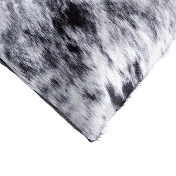 Natural Home Decor Torino Kobe Salt & Pepper Cowhide Pillow | 2-Piece | 12"x20" - Picture 2 of 2